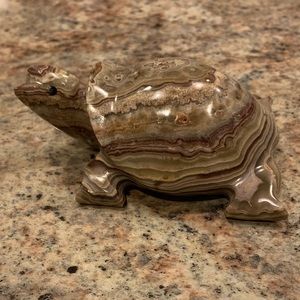 Carved Marble Turtle